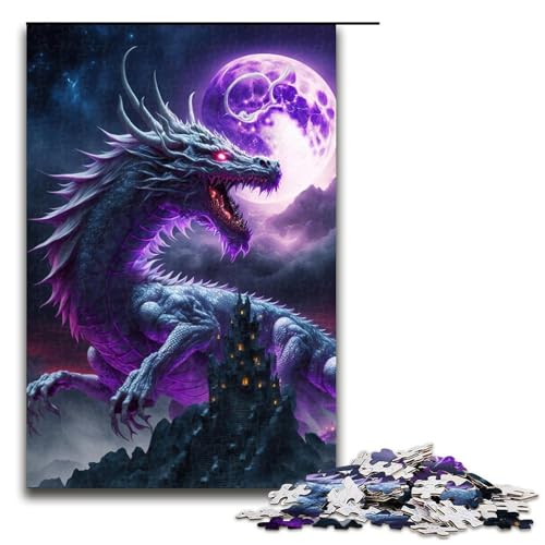 Puzzle für Erwachsene Drache 1000 Teile Holzpuzzle für Kinder ab 14 Jahren Lernspielzeug 75 x 50 cm Puzzle für Erwachsene Drache 1000 Teile Holzpuzzle für Kinder ab 14 Jahren Lernspielzeug 75 x 50 cm von linghhiming