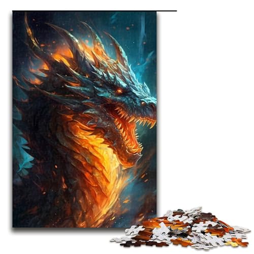 Puzzle für Erwachsene Drachenfeuer 1000 teiliges Holzpuzzle für Kinder ab 14 Jahren Lernspielzeug 75 x 50 cm Puzzle für Erwachsene Drachenfeuer 1000 teiliges Holzpuzzle für Kinder ab 14 Jahren Lernspielzeug 75 x 50 cm von linghhiming