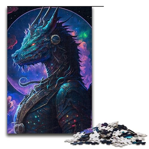 Puzzle für Erwachsene Dragonborn 1000 Teile Holzpuzzle für Erwachsene und Kinder ab 14 Jahren Lernspielzeug 75 x 50 cm von linghhiming