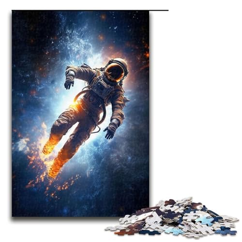 Puzzle für Erwachsene Driften im Weltraum 1000 teiliges Holzpuzzle für Kinder ab 14 Jahren Lernspielzeug 75 x 50 cm von linghhiming