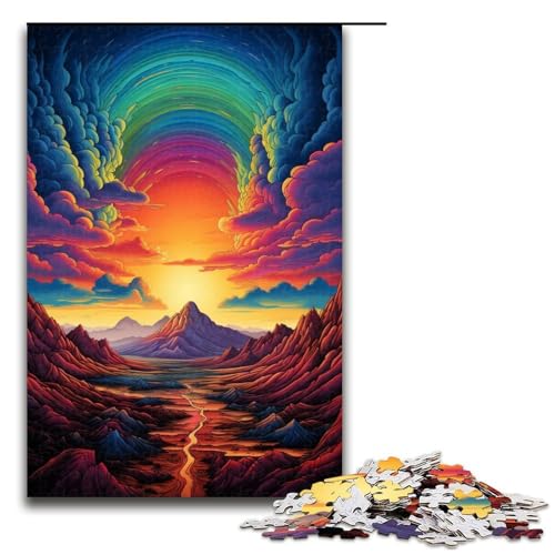 Puzzle für Erwachsene Es ist der Rand der Namib Wüste 1000 Teile Holzpuzzle für Erwachsene und Kinder ab 14 Jahren Lernspielzeug 1000 Teile (75 x 50 cm) von linghhiming