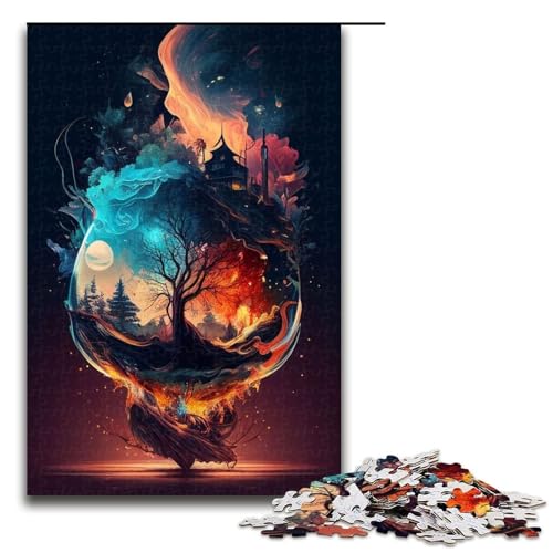Puzzle für Erwachsene Fantasielandschaften 1000 Teile Holzpuzzle für Kinder ab 14 Jahren Heimdekoration 75 x 50 cm Puzzle für Erwachsene Fantasielandschaften 1000 Teile Holzpuzzle für Kinder ab 14 Jahren Heimdekoration 75 x 50 cm von linghhiming