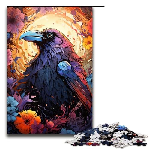 Puzzle für Erwachsene Farbmalerei Krähe 1000 teiliges Holzpuzzle für Familienspiele 75 x 50 cm Puzzle für Erwachsene Farbmalerei Krähe 1000 teiliges Holzpuzzle für Familienspiele 75 x 50 cm von linghhiming