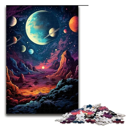 Puzzle für Erwachsene Farbplanetenlandschaft 1000 teiliges Holzpuzzle für Kinder ab 12 Jahren Lernspielzeug 75 x 50 cm Puzzle für Erwachsene Farbplanetenlandschaft 1000 teiliges Holzpuzzle für Kinder ab 12 Jahren Lernspielzeug 75 x 50 cm von linghhiming