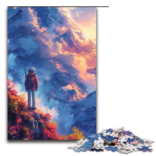 Puzzle für Erwachsene Flugzeuge in den Wolken 1000-teiliges Holzpuzzle für Kinder ab 14 Jahren Lernspielzeug 1000 Teile (75 x 50 cm) von linghhiming