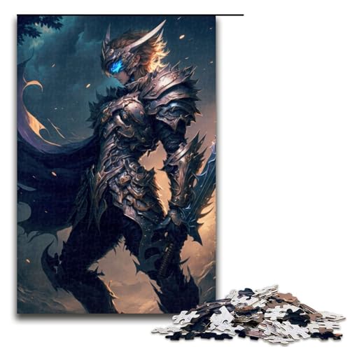 Puzzle für Erwachsene Himmlischer Krieger 1000 teiliges Holzpuzzle für Kinder ab 14 Jahren Lernspielzeug 75 x 50 cm von linghhiming