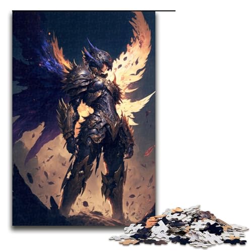 Puzzle für Erwachsene Himmlischer Krieger 1000 teiliges Holzpuzzle für Kinder ab 14 Jahren Lernspielzeug 75 x 50 cm von linghhiming