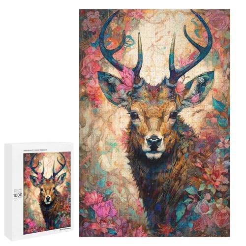 Puzzle für Erwachsene Hirsch 1000 Teile Holzpuzzle für Kinder ab 12 Jahren anspruchsvolles Spiel 75 x 50 cm Puzzle für Erwachsene Hirsch 1000 Teile Holzpuzzle für Kinder ab 12 Jahren anspruchsvolles Spiel 75 x 50 cm von linghhiming