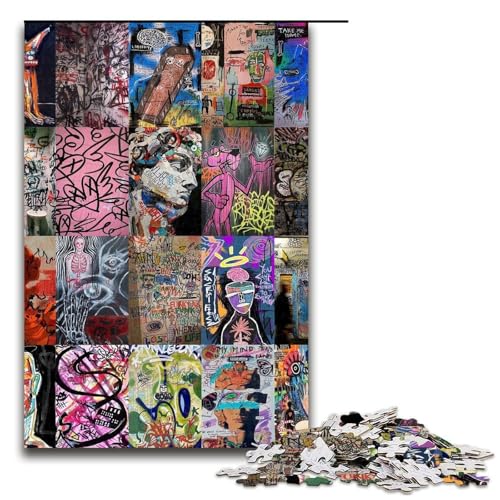 Puzzle für Erwachsene Kritzelset 1000 Teile Holzpuzzle für Kinder ab 14 Jahren anspruchsvolles Spiel 75 x 50 cm Puzzle für Erwachsene Kritzelset 1000 Teile Holzpuzzle für Kinder ab 14 Jahren anspruchsvolles Spiel 75 x 50 cm von linghhiming