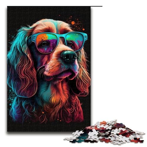 Puzzle für Erwachsene Kunst Labrador-Hunde 1000 Teile Puzzle tolles Geschenk geeignet für und Teenager ab 14 Jahren 1000 PCS (75x50cm) von linghhiming
