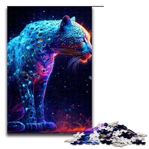 Puzzle für Erwachsene Leopard 1000 Teile Holzpuzzle für Kinder ab 14 Jahren Lernspielzeug 75 x 50 cm Puzzle für Erwachsene Leopard 1000 Teile Holzpuzzle für Kinder ab 14 Jahren Lernspielzeug 75 x 50 cm von linghhiming
