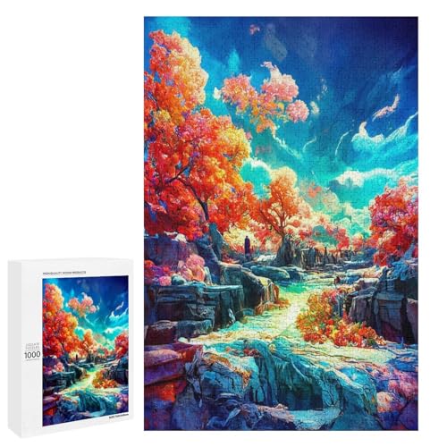 Puzzle für Erwachsene Märchenwald 1000 Teile Holzpuzzle für Kinder ab 12 Jahren Lernspielzeug 75 x 50 cm Puzzle für Erwachsene Märchenwald 1000 Teile Holzpuzzle für Kinder ab 12 Jahren Lernspielzeug 75 x 50 cm von linghhiming