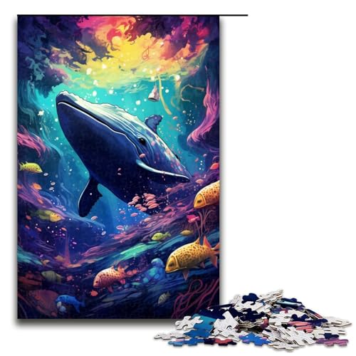 Puzzle für Erwachsene Malen Wal 1000 Teile Holzpuzzle für Kinder ab 12 Jahren anspruchsvolles Spiel 75 x 50 cm Puzzle für Erwachsene Malen Wal 1000 Teile Holzpuzzle für Kinder ab 12 Jahren anspruchsvolles Spiel 75 x 50 cm von linghhiming