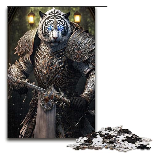 Puzzle für Erwachsene Mechanischer Tiger 1000 teiliges Holzpuzzle für Kinder ab 14 Jahren Heimdekoration (75 x 50 cm) von linghhiming