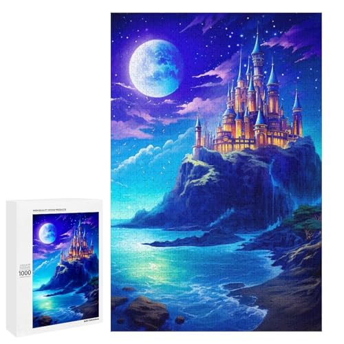 Puzzle für Erwachsene Meeresparadies 1000 Teile Holzpuzzle für Kinder ab 12 Jahren anspruchsvolles Spiel (75 x 50 cm) von linghhiming