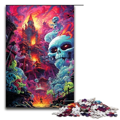 Puzzle für Erwachsene Monster World 1000 teiliges Holzpuzzle für Kinder ab 14 Jahren Heimdekoration 1000 Teile (75 x 50 cm) von linghhiming