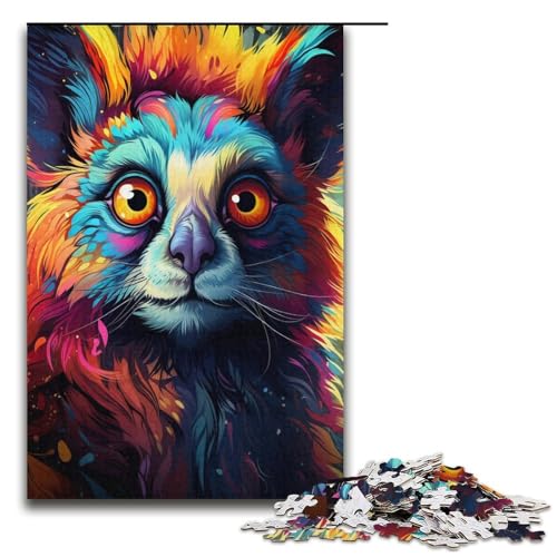 Puzzle für Erwachsene PaintingColorArtAnimals 1000 Teile Puzzle Papierpuzzle für Erwachsene und Kinder ab 14 Jahren 1000 PCS (38x26cm) von linghhiming