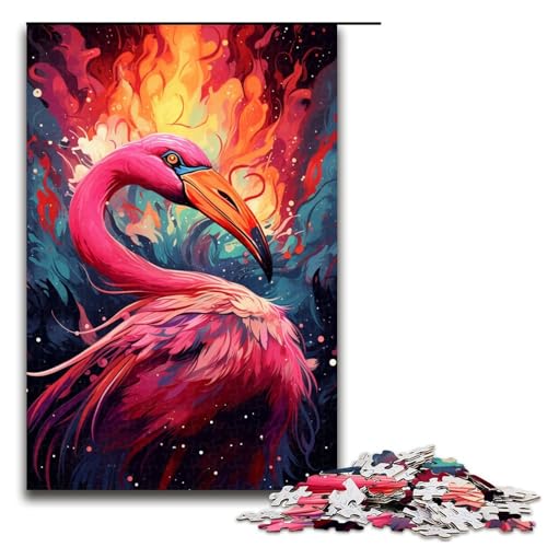 Puzzle für Erwachsene Psychedelic Flamingo 1000 Teile Holzpuzzle für Kinder ab 14 Jahren anspruchsvolles Spiel 75 x 50 cm Puzzle für Erwachsene Psychedelic Flamingo 1000 Teile Holzpuzzle für Kinder ab 14 Jahren anspruchsvolles Spiel 75 x 50 cm von linghhiming