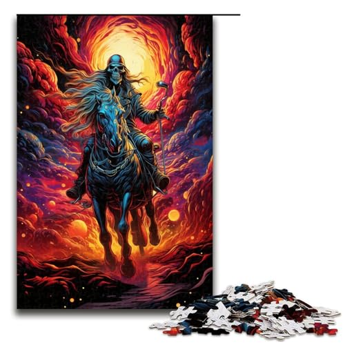Puzzle für Erwachsene Ritter auf dem Planeten 1000 Teile Holzpuzzle für Erwachsene und Kinder ab 14 Jahren 1000 Teile (75 x 50 cm) von linghhiming