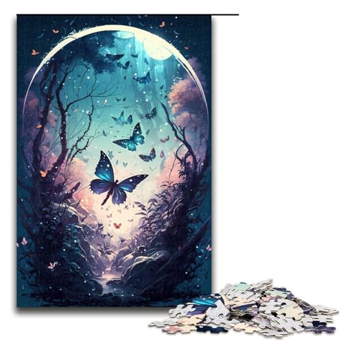 Puzzle für Erwachsene Schmetterlingstraum 1000 Teile Holzpuzzle für Kinder ab 14 Jahren Heimdekoration 75 x 50 cm Puzzle für Erwachsene Schmetterlingstraum 1000 Teile Holzpuzzle für Kinder ab 14 Jahren Heimdekoration 75 x 50 cm von linghhiming