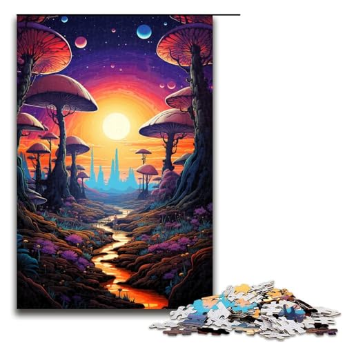 Puzzle für Erwachsene Sonnenuntergang Dschungel 1000 Teile Holzpuzzle für Kinder ab 14 Jahren anspruchsvolles Spiel 75 x 50 cm Puzzle für Erwachsene Sonnenuntergang Dschungel 1000 Teile Holzpuzzle für Kinder ab 14 Jahren anspruchsvolles Spiel 75 x 50 cm von linghhiming