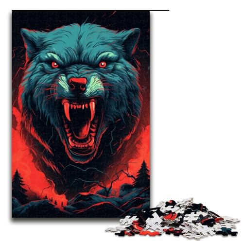 Puzzle für Erwachsene Supernatural Wolf 1000 Teile Holzpuzzle für Erwachsene und Kinder ab 14 Jahren 75 x 50 cm Puzzle für Erwachsene Supernatural Wolf 1000 Teile Holzpuzzle für Erwachsene und Kinder ab 14 Jahren 75 x 50 cm von linghhiming