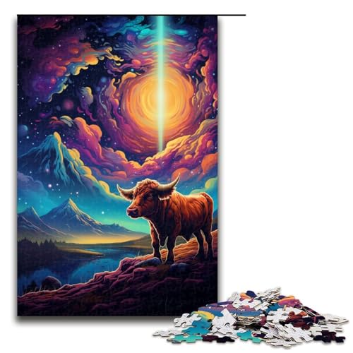Puzzle für Erwachsene Symphony Cow 1000 teiliges Holzpuzzle für Kinder ab 14 Jahren Lernspielzeug 75 x 50 cm Puzzle für Erwachsene Symphony Cow 1000 teiliges Holzpuzzle für Kinder ab 14 Jahren Lernspielzeug 75 x 50 cm von linghhiming