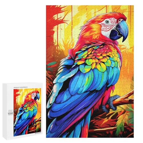 Puzzle für Erwachsene Tiere Vögel Papageien 1000 teiliges Holzpuzzle für Familienspiele 75 x 50 cm Puzzle für Erwachsene Tiere Vögel Papageien 1000 teiliges Holzpuzzle für Familienspiele 75 x 50 cm von linghhiming