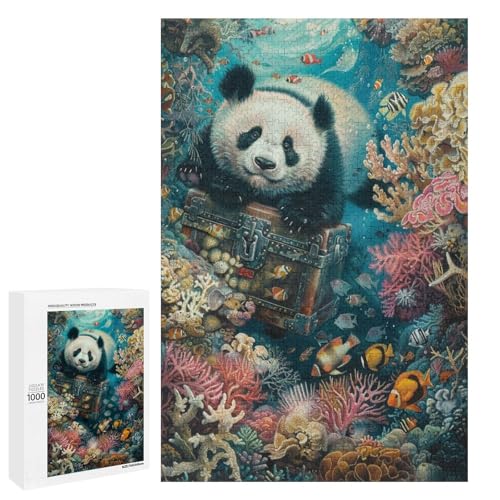 Puzzle für Erwachsene Tierpanda 1000 Teile Holzpuzzle für Kinder ab 12 Jahren Heimdekoration 75 x 50 cm Puzzle für Erwachsene Tierpanda 1000 Teile Holzpuzzle für Kinder ab 12 Jahren Heimdekoration 75 x 50 cm von linghhiming