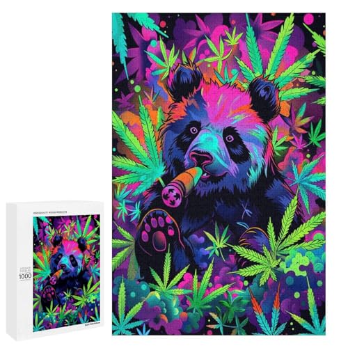 Puzzle für Erwachsene Tierpanda 1000 Teile Holzpuzzle für Kinder ab 12 Jahren Heimdekoration 75 x 50 cm Puzzle für Erwachsene Tierpanda 1000 Teile Holzpuzzle für Kinder ab 12 Jahren Heimdekoration 75 x 50 cm von linghhiming