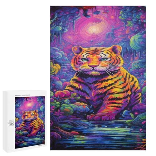 Puzzle für Erwachsene Tiertiger 1000 teiliges Holzpuzzle für Familienspiele 75 x 50 cm Puzzle für Erwachsene Tiertiger 1000 teiliges Holzpuzzle für Familienspiele 75 x 50 cm von linghhiming