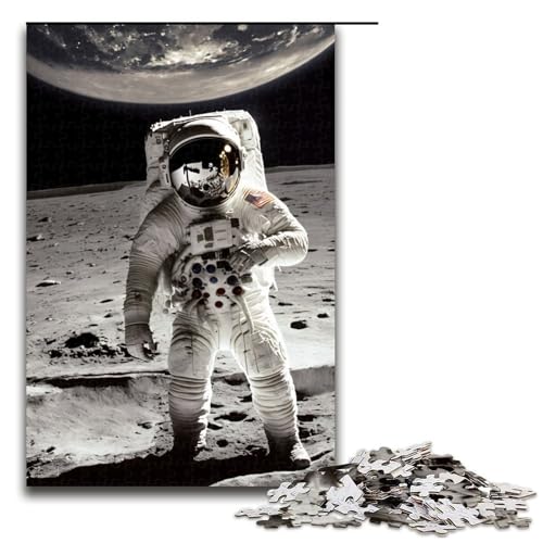 Puzzle für Erwachsene Von der Erde zum Mond 1000 teiliges Holzpuzzle für Kinder ab 14 Jahren Lernspielzeug 75 x 50 cm von linghhiming