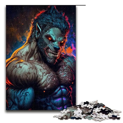 Puzzle für Erwachsene Wildes Tier 1000 teiliges Holzpuzzle für Kinder ab 14 Jahren Lernspielzeug 75 x 50 cm von linghhiming
