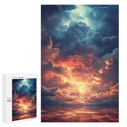 Puzzle für Erwachsene Wolkensturm 1000 Teile Holzpuzzle für Erwachsene und Kinder ab 12 Jahren 75 x 50 cm Puzzle für Erwachsene Wolkensturm 1000 Teile Holzpuzzle für Erwachsene und Kinder ab 12 Jahren 75 x 50 cm von linghhiming