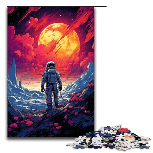Puzzle für Erwachsene auf der Suche nach Astronauten 1000 teiliges Holzpuzzle für Familienspiele 1000 Teile (75 x 50 cm) von linghhiming