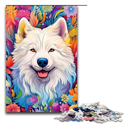 Puzzle für Erwachsene bunt Samojede 1000 Teile Holzpuzzle für Kinder ab 12 Jahren anspruchsvolles Spiel 75 x 50 cm Puzzle für Erwachsene bunt Samojede 1000 Teile Holzpuzzle für Kinder ab 12 Jahren anspruchsvolles Spiel 75 x 50 cm von linghhiming