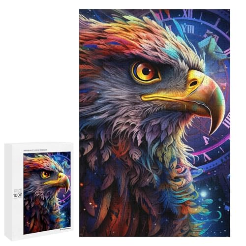 Puzzle für Erwachsene bunter Adler 1000 Teile Holzpuzzle für Kinder ab 12 Jahren anspruchsvolles Spiel 75 x 50 cm Puzzle für Erwachsene bunter Adler 1000 Teile Holzpuzzle für Kinder ab 12 Jahren anspruchsvolles Spiel 75 x 50 cm von linghhiming