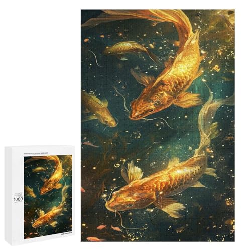 Puzzle für Erwachsene bunter Goldfisch 1000 teiliges Holzpuzzle für Kinder ab 12 Jahren Lernspielzeug 75 x 50 cm Puzzle für Erwachsene bunter Goldfisch 1000 teiliges Holzpuzzle für Kinder ab 12 Jahren Lernspielzeug 75 x 50 cm von linghhiming
