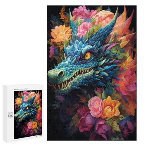 Puzzle für Erwachsene farbenfroher Drachen Maler 1000 Teile Holzpuzzle für Erwachsene und Kinder ab 12 Jahren 75 x 50 cm Puzzle für Erwachsene farbenfroher Drachen Maler 1000 Teile Holzpuzzle für Erwachsene und Kinder ab 12 Jahren 75 x 50 cm von linghhiming