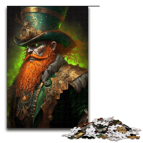 Puzzle für Erwachsene gepanzerter Kobold 1000 Teile Holzpuzzle für Kinder ab 14 Jahren anspruchsvolles Spiel (75 x 50 cm) von linghhiming
