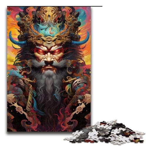 Puzzle für Erwachsene japanische Sakura Krieger 1000 teiliges Holzpuzzle für Kinder ab 14 Jahren Lernspielzeug 1000 Teile (75 x 50 cm) von linghhiming