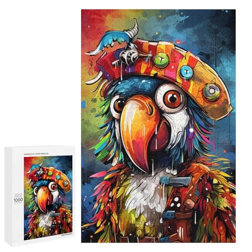 1000 Teile für Erwachsene und Kinder von Jigsaw Tiere Vögel Papageien Puzzle für Erwachsene Holzpuzzle 75x50cm von linghhiming