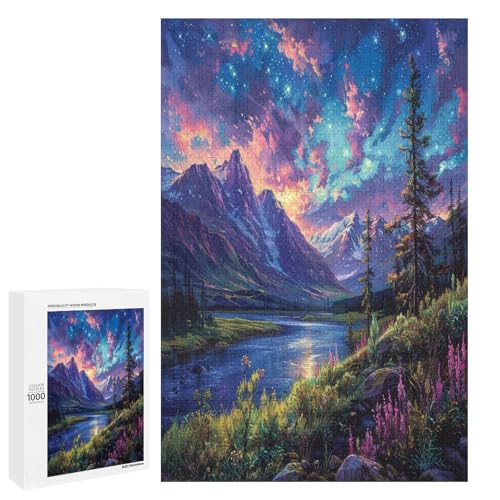 Puzzle für Erwachsene schöne Berge 1000 Teile Holzpuzzle für Kinder ab 12 Jahren anspruchsvolles Spiel 75 x 50 cm Puzzle für Erwachsene schöne Berge 1000 Teile Holzpuzzle für Kinder ab 12 Jahren anspruchsvolles Spiel 75 x 50 cm von linghhiming