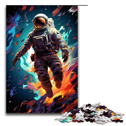 Puzzle für Erwachsene: Astronauten Spielen im farbenfrohen Weltraum 1000 teiliges Puzzle Holzpuzzle für Erwachsene und Kinder ab 12 Jahren Lernspielzeug 75 x 50 cm Puzzle für Erwachsene: Astronauten Spielen im farbenfrohen Weltraum 1000 teiliges Puzzle Holzpuzzle für Erwachsene und Kinder ab 12 Jahren Lernspielzeug 75 x 50 cm von linghhiming