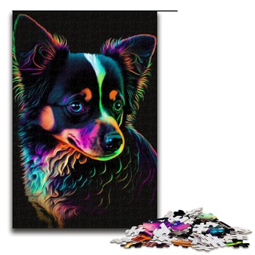 Tierwolf Puzzle 1000 Teile für Erwachsene Puzzle als Geschenk geeignet für Jugendliche ab 14 Jahren 1000 Teile (75 x 50 cm) von linghhiming