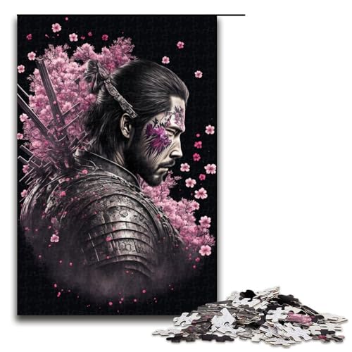 für Erwachsene 1000-teiliges Japanisches Ninja-Puzzle für Erwachsene schwieriges und herausforderndes Holzpuzzle 1000 Teile (75 x 50 cm) von linghhiming