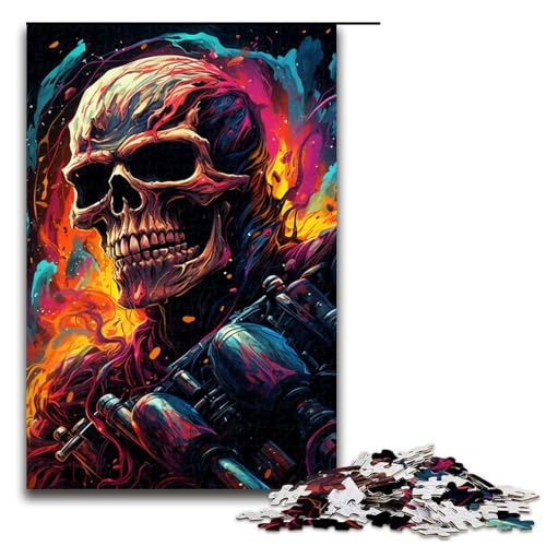 für Erwachsene 1000 teiliges Skelett Motorradfahrer Puzzle für Erwachsene Holzpuzzle schwierig und herausfordernd 75 x 50 cm für Erwachsene 1000 teiliges Skelett Motorradfahrer Puzzle für Erwachsene Holzpuzzle schwierig und herausfordernd 75 x 50 cm von linghhiming