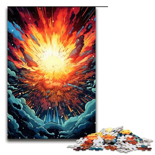 für Erwachsene Puzzle „The View buntes 1000 teiliges Holzpuzzle für Erwachsene und Kinder ab 14 Jahren 75 x 50 cm von linghhiming