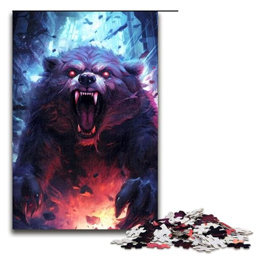 für Erwachsene Puzzle Bärenangriff 1000 teiliges Holzpuzzle für Erwachsene und Kinder ab 14 Jahren 75 x 50 cm für Erwachsene Puzzle Bärenangriff 1000 teiliges Holzpuzzle für Erwachsene und Kinder ab 14 Jahren 75 x 50 cm von linghhiming