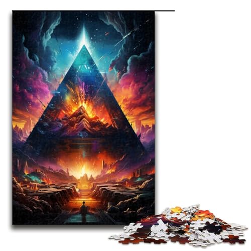 für Erwachsene Puzzle Dreieck Pyramide Malerei 1000 teiliges Holzpuzzle für Erwachsene und Kinder ab 14 Jahren 75x50cm für Erwachsene Puzzle Dreieck Pyramide Malerei 1000 teiliges Holzpuzzle für Erwachsene und Kinder ab 14 Jahren 75x50cm von linghhiming